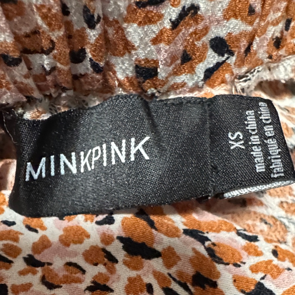 MINKPINK Orange and White Patterned Pants - Picture 5 of 9